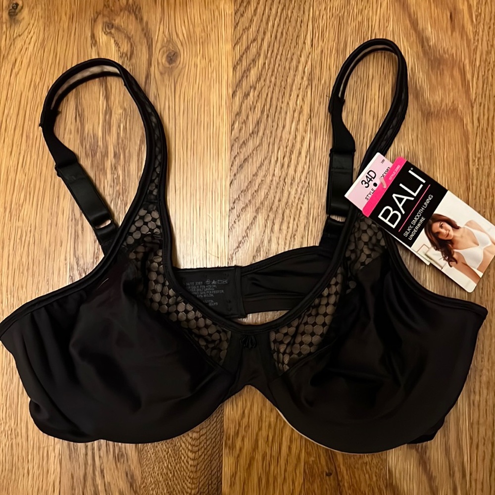 Bali smooth silky Lining with underwire no padding new with tags 34D